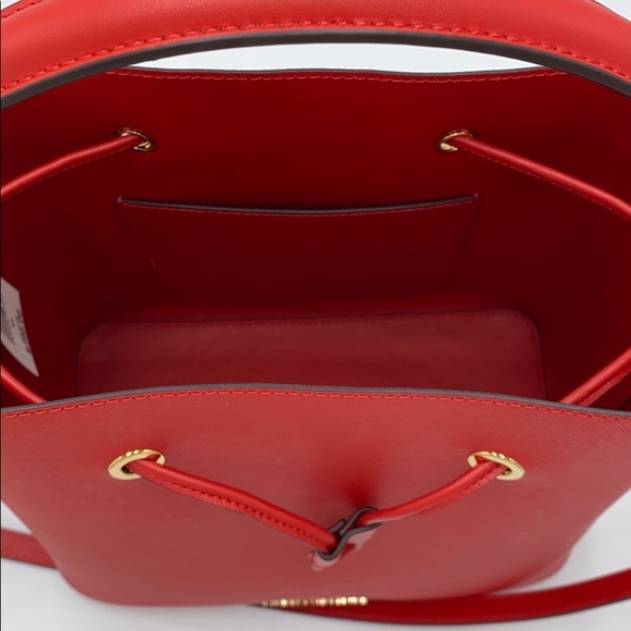 MICHAEL KORS SURI LARGE BUCKETS MESSENGER FLAME - Picture 13 of 15